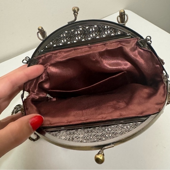 Vintage beaded ornate art  deco handbag fairy glam - Picture 6 of 9